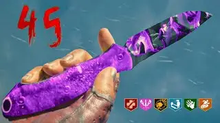 the Highest Round in Black Ops 6 Zombies with NO GUNS! (Knife Only)