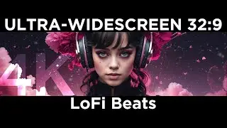 Ultra Widescreen 32:9 Aspect 4K - Deep Hip Hop Beats - Lofi for Study / Work / Relax / Chill