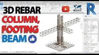 Reinforcement Rebar Footing, Column & Beam in Revit 2021