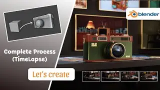 Camera Complete Process In Blender (Timelapse) | Blender 4.1 | 