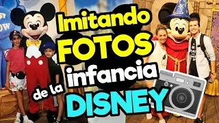 Imitando fotos de la infancia en DISNEY (CONCURSO)/ Memo Aponte