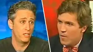 Jon Stewart EVISCERATES Tucker Carlson TO HIS FACE in Epic Viral Throwback!