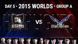 KOO Tigers vs Flash Wolves Highlights | 2015 LoL World Championship S5 Group A D5G6 | KOO vs FW