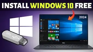 How To Download & Install Windows 10 For FREE ⚡Using  USB PenDrive | Windows 10 Installation [2024]