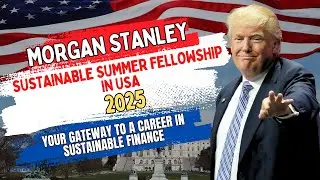 Morgan Stanley 2025 Sustainable Summer Fellowship in the USA | Morgan Stanley