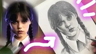 master realistic portraits using Loomis method| wednesday|fast drawing