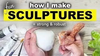 Making an Animal Sculpture - EASY beginners Air Dry Clay The Process