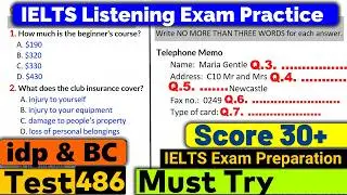 IELTS Listening Practice Test 2024 with Answers [Real Exam - 486 ]