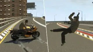 GTA IV - Brutal Motorcycle Crashes Compilation Vol. 1 (Euphoria Physics)