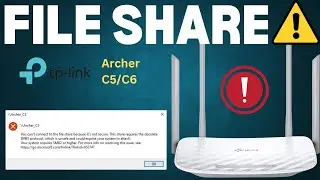 Tplink Archer C5 router usb file share You cant connect to the file share because its not secure