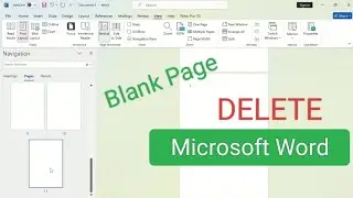 How to delete blank page in microsoft word.