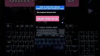 new shortcut keys desktop icons hide and unhide | show hidden icon in desktop screen #windows