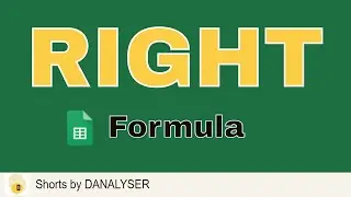 RIGHT function in Google Sheets 