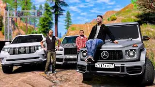 РЕАЛЬНАЯ ЖИЗНЬ В GTA 5 - ПРОВЕРКА TOYOTA LAND CRUISER PRADO И ГЕЛИКА НА ПРОХОДИМОСТЬ! 🌊ВОТЕР