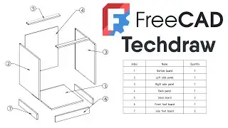 Freecad 1.0 - Assembly, Exploded views and Parts List - Tutorial