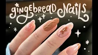 👩‍🍳🍪 gingerbead nails! /// chill paint + chat