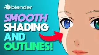 How to get Smooth Cel Shading and Outlines in Blender 3D!