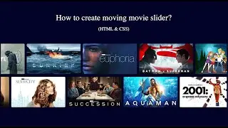 How to create a MOVIE SLIDER EFFECT (HTML & CSS) (NETFLIX, HBO)