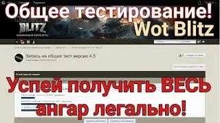 Запись на общий тест версии 4.5 | Начинается общее тестирование | D_W_S | Wot Blitz