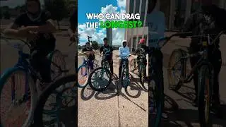 Who Can Wheelie Drag The Longest?✅ #bikelife #wheelie #rideout