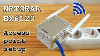 Netgear EX6120 Wi-Fi extender dual band • Access point mode setup