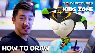 SURF'S UP: How to Draw JC | Sony Pictures Kids Zone #WithMe