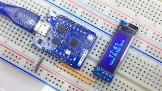 Простые интернет часы на ESP8266 и OLED дисплее