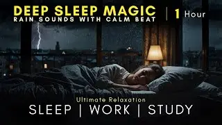 Lofi Rain Music for Deep Sleep, Study, Work and Ultimate Relaxation | 1 Hours of Calm Rain Sounds