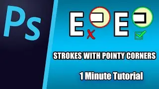 "Photoshop Tutorial" -  Make Strokes With Pointy Corners in Photoshop