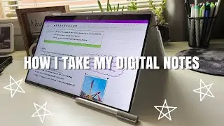 How I Take My Digital Notes |College Student Edition|Simple Digital Notes|