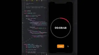 Stopwatch app created using #SwiftUI