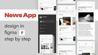 News App Design Using Figma for Beginners | Figma tutorial