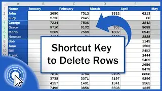 Shortcut Key to Delete Rows in Excel (Excel Shortcuts)