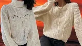 Модные женские свитера. Fashionable womens sweaters.