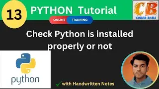 🐍 Python Programming for Beginners: Check Python is  installed properly or not| CODERBABA | Part-13