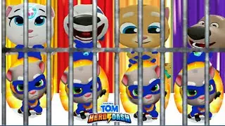 TALKING TOM HERO DASH -- BLUE HERO TOM BOSS FIGHT UNLOCK ALL BLUE HERO CLASSIC RUN