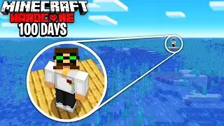 I Survived 100 Days on a RAFT in Hardcore Minecraft. Here's what happened.