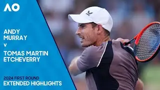 Andy Murray v Tomas Martin Etcheverry Extended Highlights | Australian Open 2024 First Round