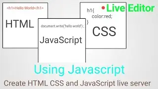 Create Your Own Live Editor Using Simple Code Of JavaScript