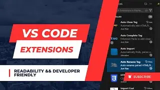 VSCode Extension|Developer Friendly|Readability|Time Saving