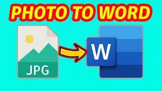 HOW TO CONVERT JPG TO MS OFFICE WORD | IMAGE TO TEXT EASILY