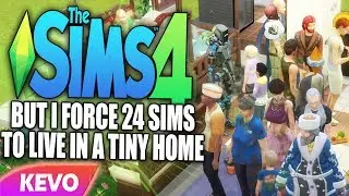 Sims 4 but I force 24 sims to live in a tiny home