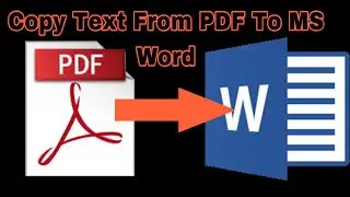 How to Copy Text from PDF to Word Doc || how to copy text from pdf to ms word