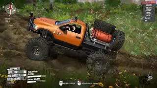 Dodge Ram RIDING IN MUD AND MOUNTAIN serpentines , spintires mudrunner