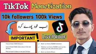 How To Get 10k Followers And 100k Views On TikTok | How To Earn Money From Tiktok 2024 | live Proof