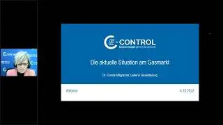 E-Control Webinar "Die aktuelle Situation am Gasmarkt"