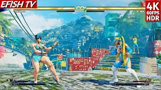 Chun-Li vs R. Mika (Hardest AI) - Street Fighter V | 4K 60FPS HDR