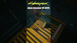 Who Will Win? Adam Smasher VS NCPD Squad  #gaming #cyberpunk2077 #npc  #cyberpunkcity