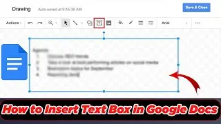 [GUIDE] How to Insert Text Box in Google Docs (100% Working)