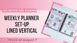 Weekly Catchall Planner Setup | Go Getter Girl Planner | Lined Vertical